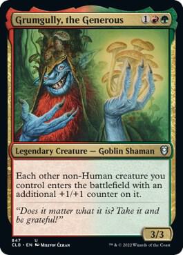 Grumgully, the Generous 847 card from Commander Legends: Battle for Baldur's Gate