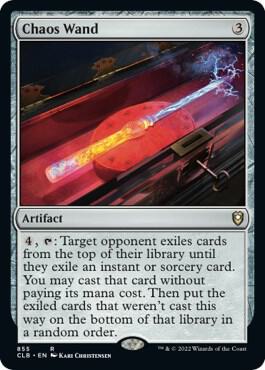 Chaos Wand 855 card from Commander Legends: Battle for Baldur's Gate