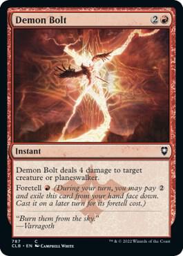 Demon Bolt 787 card from Commander Legends: Battle for Baldur's Gate