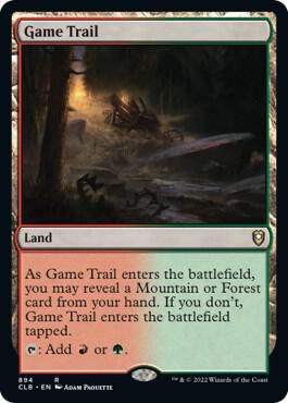 Game Trail 894 card from Commander Legends: Battle for Baldur's Gate