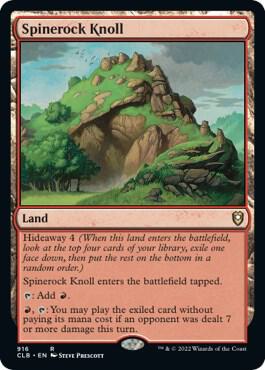 Spinerock Knoll 916 card from Commander Legends: Battle for Baldur's Gate