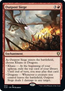 Outpost Siege 804 card from Commander Legends: Battle for Baldur's Gate