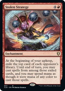 Stolen Strategy 807 card from Commander Legends: Battle for Baldur's Gate