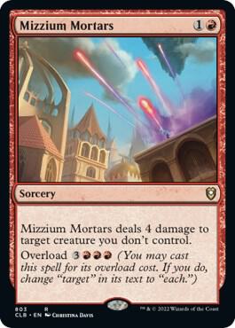 Mizzium Mortars 803 card from Commander Legends: Battle for Baldur's Gate