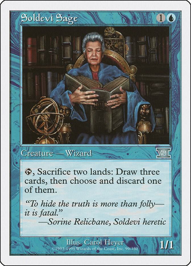 Soldevi Sage 99 card from Classic Sixth Edition
