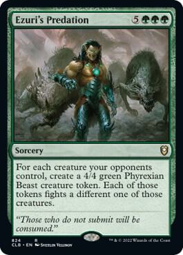 Ezuri's Predation 824 card from Commander Legends: Battle for Baldur's Gate