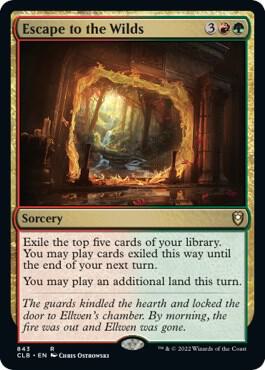 Escape to the Wilds 843 card from Commander Legends: Battle for Baldur's Gate