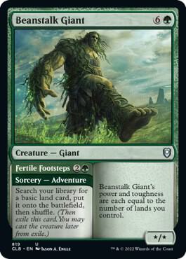 Beanstalk Giant 819 card from Commander Legends: Battle for Baldur's Gate