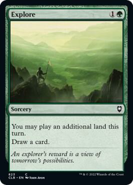 Explore 823 card from Commander Legends: Battle for Baldur's Gate