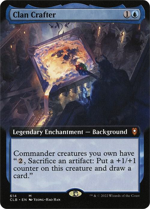 Clan Crafter (Extended Art) 614 card from Commander Legends: Battle for Baldur's Gate