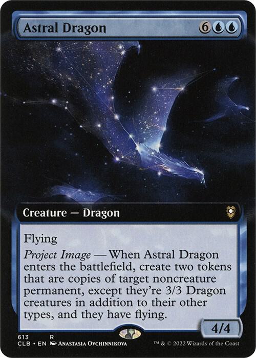 Astral Dragon (Extended Art) 613 card from Commander Legends: Battle for Baldur's Gate