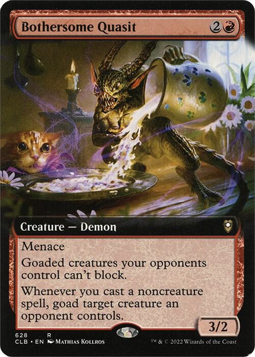 Bothersome Quasit (Extended Art) 628 card from Commander Legends: Battle for Baldur's Gate