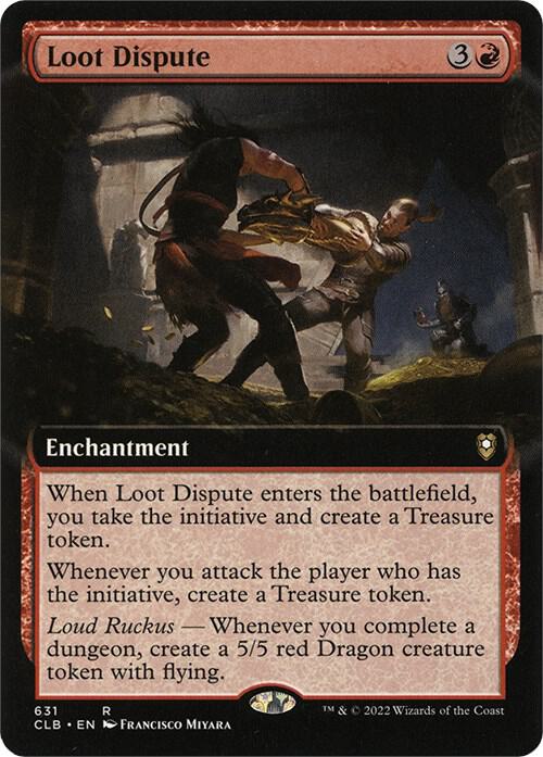 Loot Dispute (Extended Art) 631 card from Commander Legends: Battle for Baldur's Gate