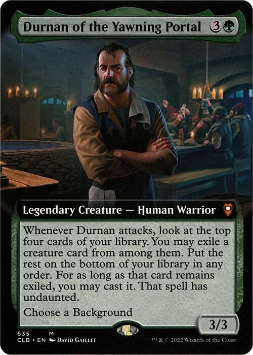 Durnan of the Yawning Portal (Extended Art) 635 card from Commander Legends: Battle for Baldur's Gate