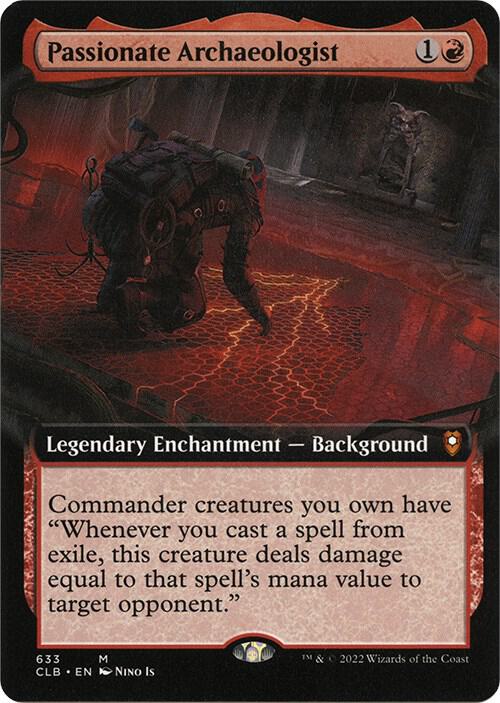 Passionate Archaeologist (Extended Art) 633 card from Commander Legends: Battle for Baldur's Gate