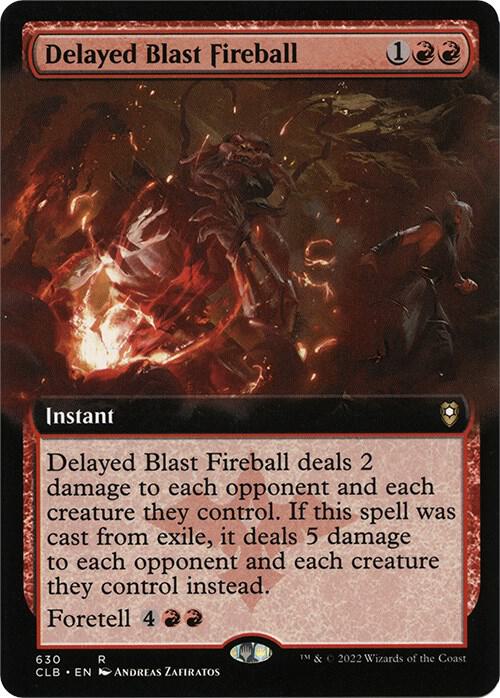 Delayed Blast Fireball (Extended Art) 630 card from Commander Legends: Battle for Baldur's Gate