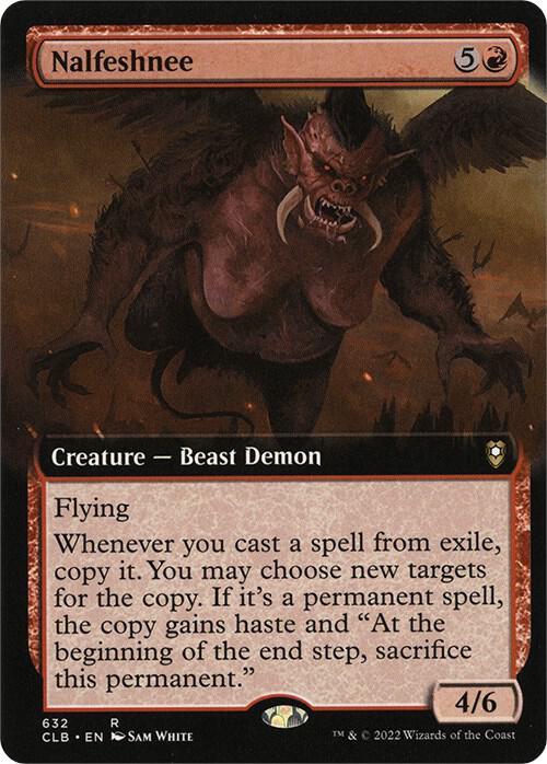 Nalfeshnee (Extended Art) 632 card from Commander Legends: Battle for Baldur's Gate