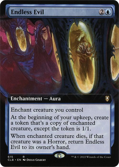 Endless Evil (Extended Art) 615 card from Commander Legends: Battle for Baldur's Gate