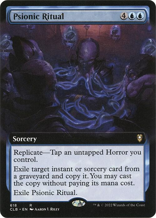 Psionic Ritual (Extended Art) 618 card from Commander Legends: Battle for Baldur's Gate