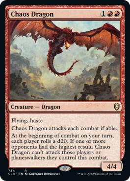 Chaos Dragon 784 card from Commander Legends: Battle for Baldur's Gate