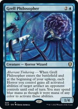 Grell Philosopher 666 card from Commander Legends: Battle for Baldur's Gate