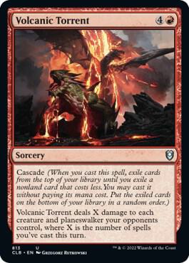Volcanic Torrent 813 card from Commander Legends: Battle for Baldur's Gate