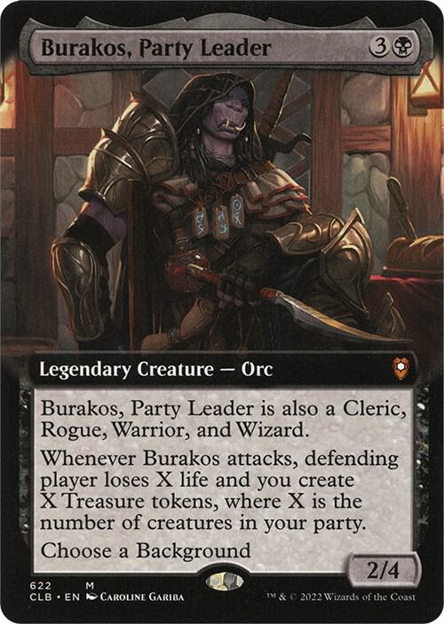 Burakos, Party Leader (Extended Art) 622 card from Commander Legends: Battle for Baldur's Gate