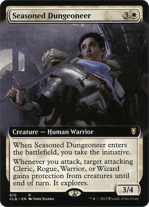 Seasoned Dungeoneer (Extended Art) 610 card from Commander Legends: Battle for Baldur's Gate
