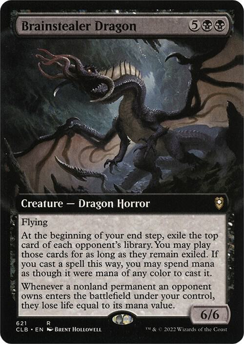 Brainstealer Dragon (Extended Art) 621 card from Commander Legends: Battle for Baldur's Gate