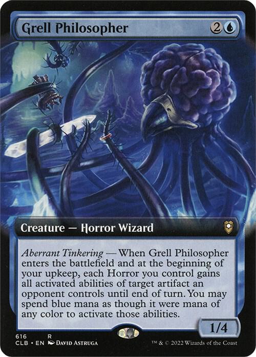 Grell Philosopher (Extended Art) 616 card from Commander Legends: Battle for Baldur's Gate