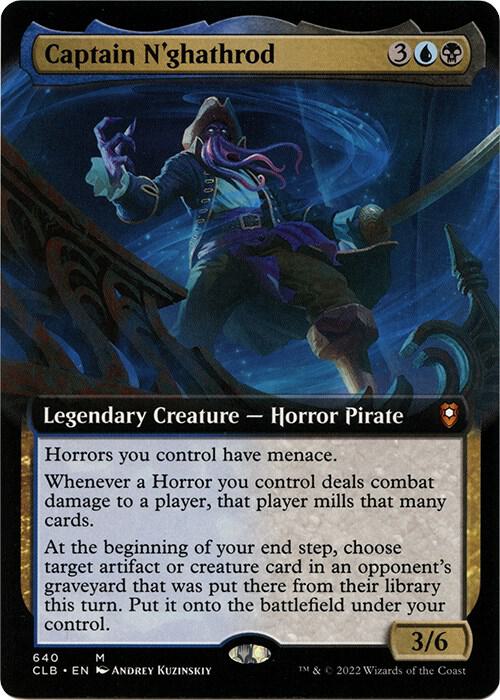 Captain N'ghathrod (Extended Art) 640 card from Commander Legends: Battle for Baldur's Gate