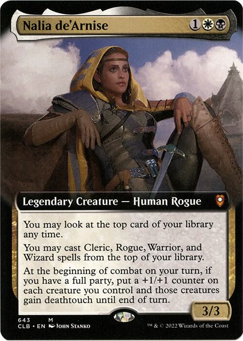 Nalia de'Arnise (Extended Art) 643 card from Commander Legends: Battle for Baldur's Gate