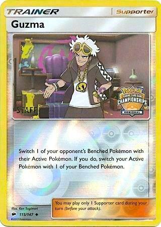 Guzma (Regional Championships) [Staff] 115/147 card from League & Championship Cards