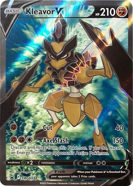 Kleavor V (Full Art) SWSH248 card from SWSH: Sword & Shield Promo Cards