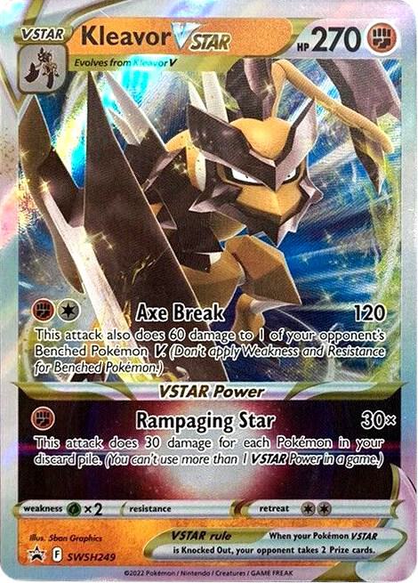 Kleavor VSTAR SWSH249 card from SWSH: Sword & Shield Promo Cards