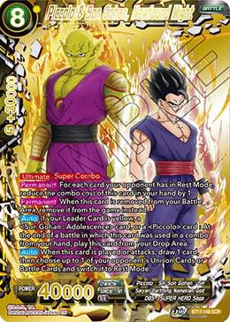 Piccolo & Son Gohan, Newfound Might BT17-148 card from Ultimate Squad