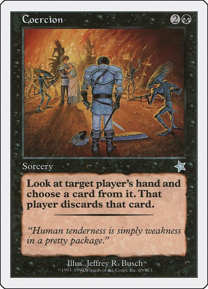 Coercion 69 card from Starter 1999