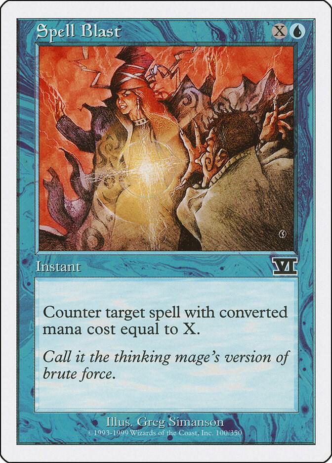 Spell Blast 100 card from Classic Sixth Edition