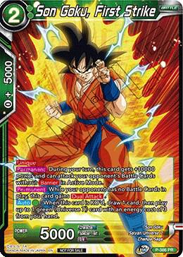 Son Goku, First Strike (Tournament Pack Vol. 8) P-386 card from Tournament Promotion Cards