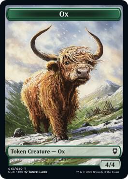Ox Token 13 card from Commander Legends: Battle for Baldur's Gate