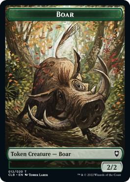 Boar Token 12 card from Commander Legends: Battle for Baldur's Gate