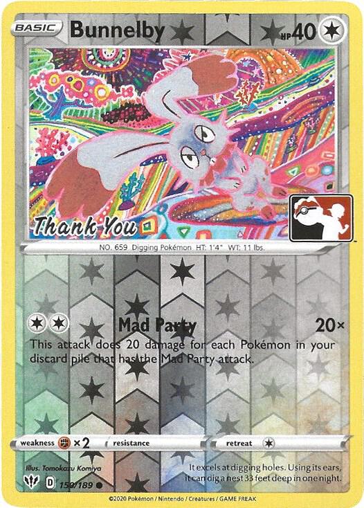 Bunnelby (Thank You Promo) 150/189 card from Miscellaneous Cards & Products