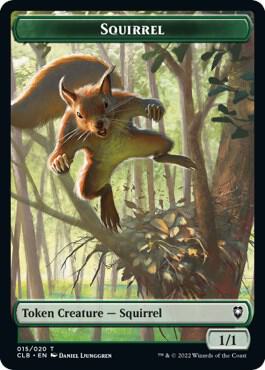 Squirrel Token 15 card from Commander Legends: Battle for Baldur's Gate