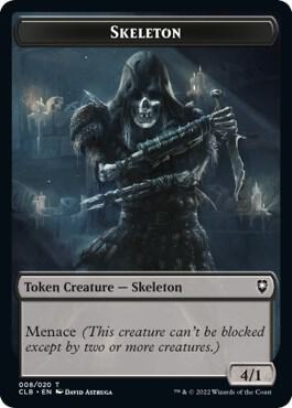 Skeleton Token 8 card from Commander Legends: Battle for Baldur's Gate