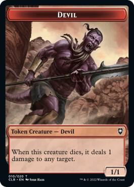 Devil Token 10 card from Commander Legends: Battle for Baldur's Gate