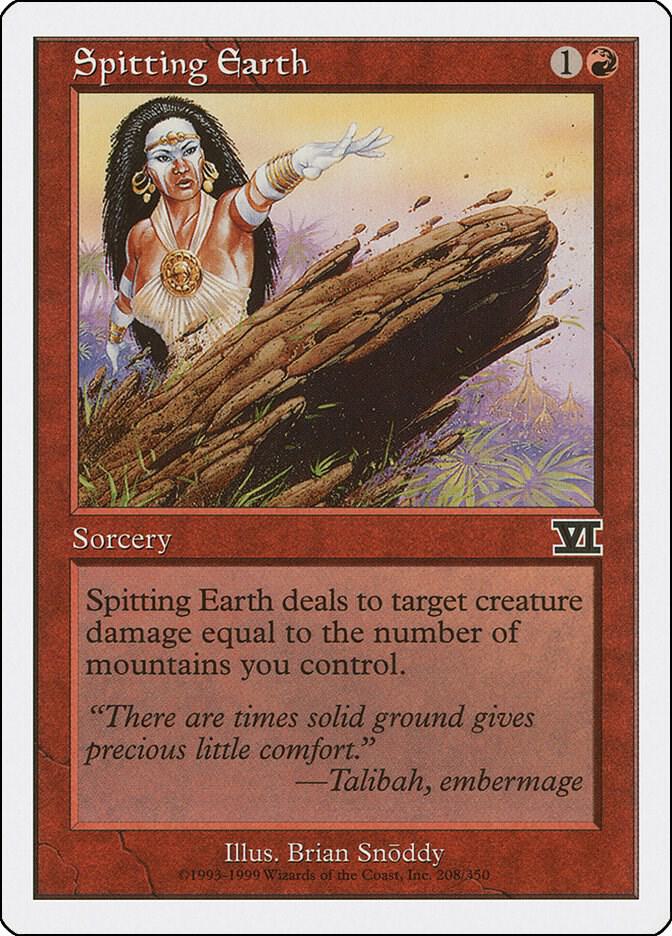 Spitting Earth 208 card from Classic Sixth Edition