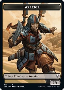 Warrior // Inkling Double-Sided Token 32 // 45 card from Commander Legends: Battle for Baldur's Gate