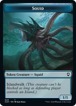 Squid // Copy Double-Sided Token 29 // 19 card from Commander Legends: Battle for Baldur's Gate