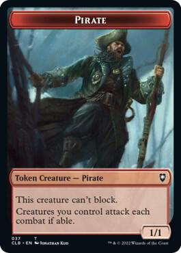 Pirate // Goblin Double-Sided Token 37 // 34 card from Commander Legends: Battle for Baldur's Gate