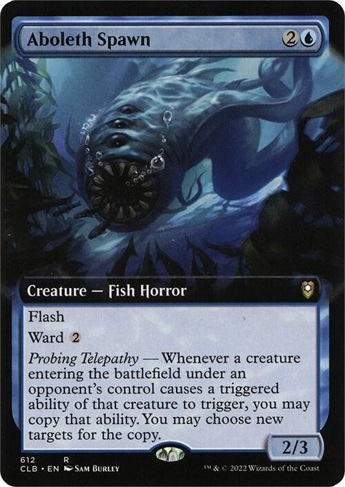 Aboleth Spawn (Extended Art) 612 card from Commander Legends: Battle for Baldur's Gate